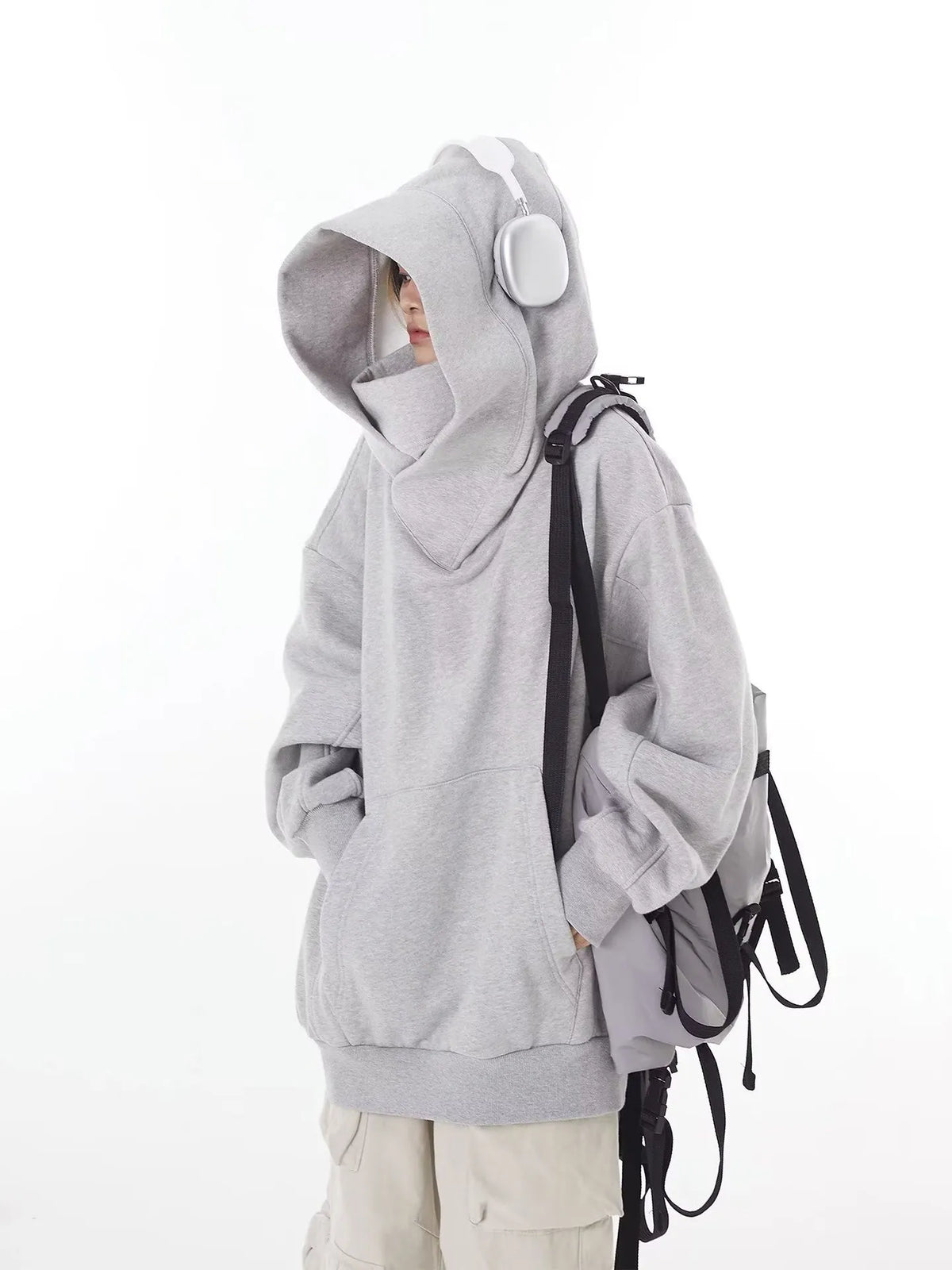 Shroud Hoodie med Høj Hals