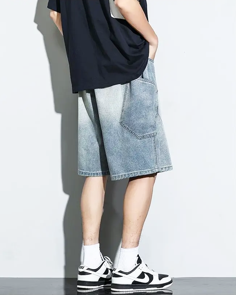 OFFSEAL Y2K Men's Baggy Denim Shorts
