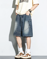 OFFSEAL Y2K Men's Baggy Denim Shorts