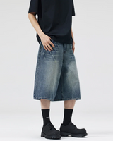 OFFSEAL Men's Baggy Jean Shorts