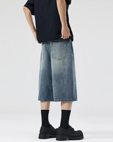 OFFSEAL Men's Baggy Jean Shorts