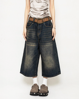 OFFSEAL Women's Baggy Jean Shorts
