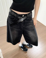OFFSEAL Women's Baggy Jean Shorts