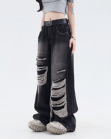 OFFSEAL Y2K Women's Baggy Ripped Jeans