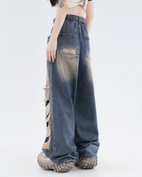 OFFSEAL Y2K Women's Baggy Ripped Jeans