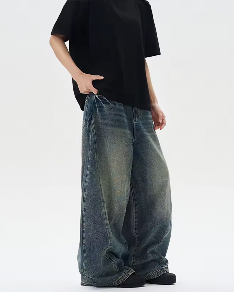 OFFSEAL Y2K Baggy Wide Leg Jeans