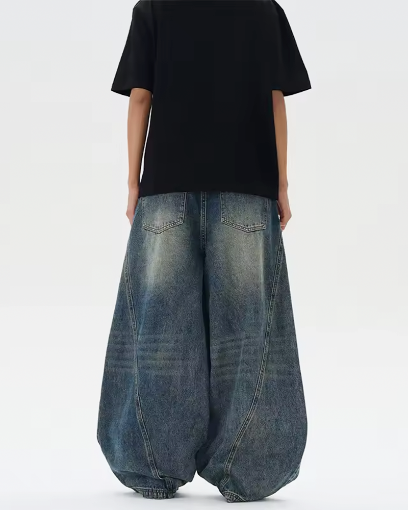 OFFSEAL Y2K Baggy Wide Leg Jeans