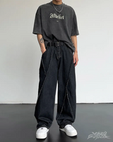 OFFSEAL Black Baggy Jeans Men