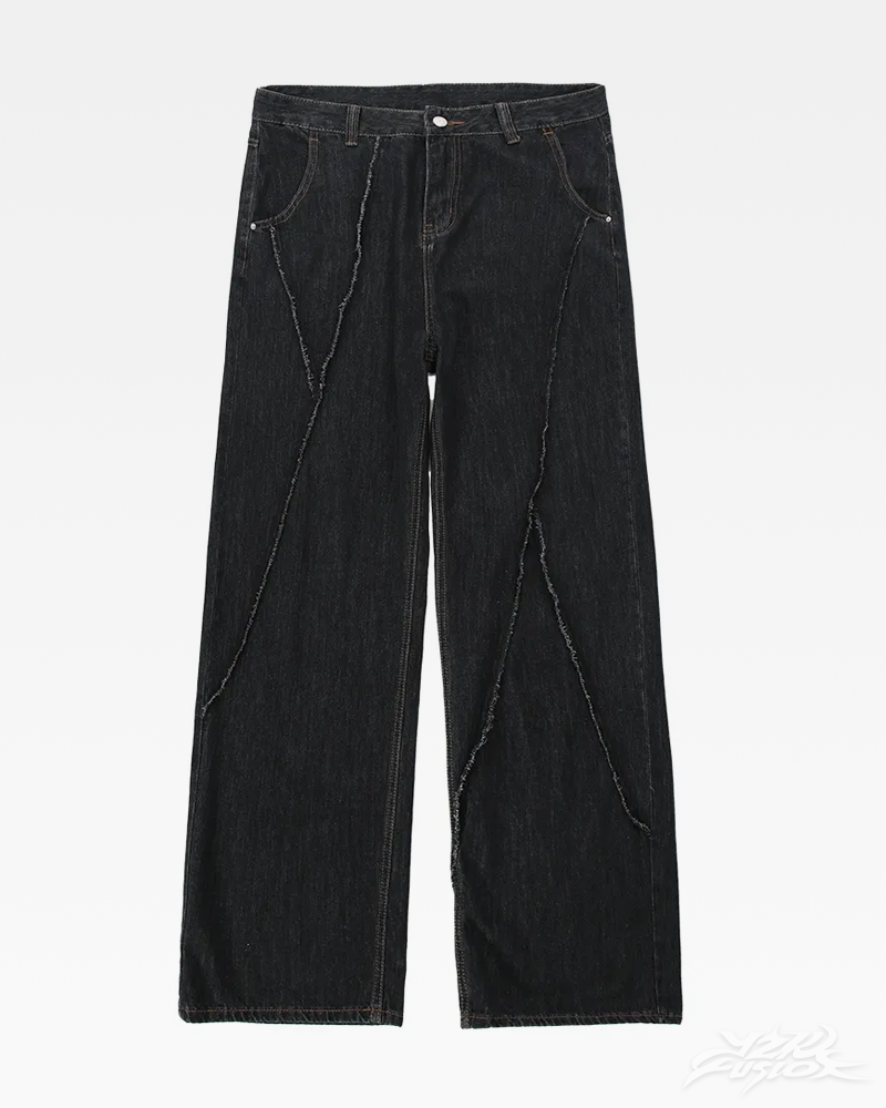 OFFSEAL Black Baggy Jeans Men