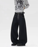 OFFSEAL Black Barrel Jeans