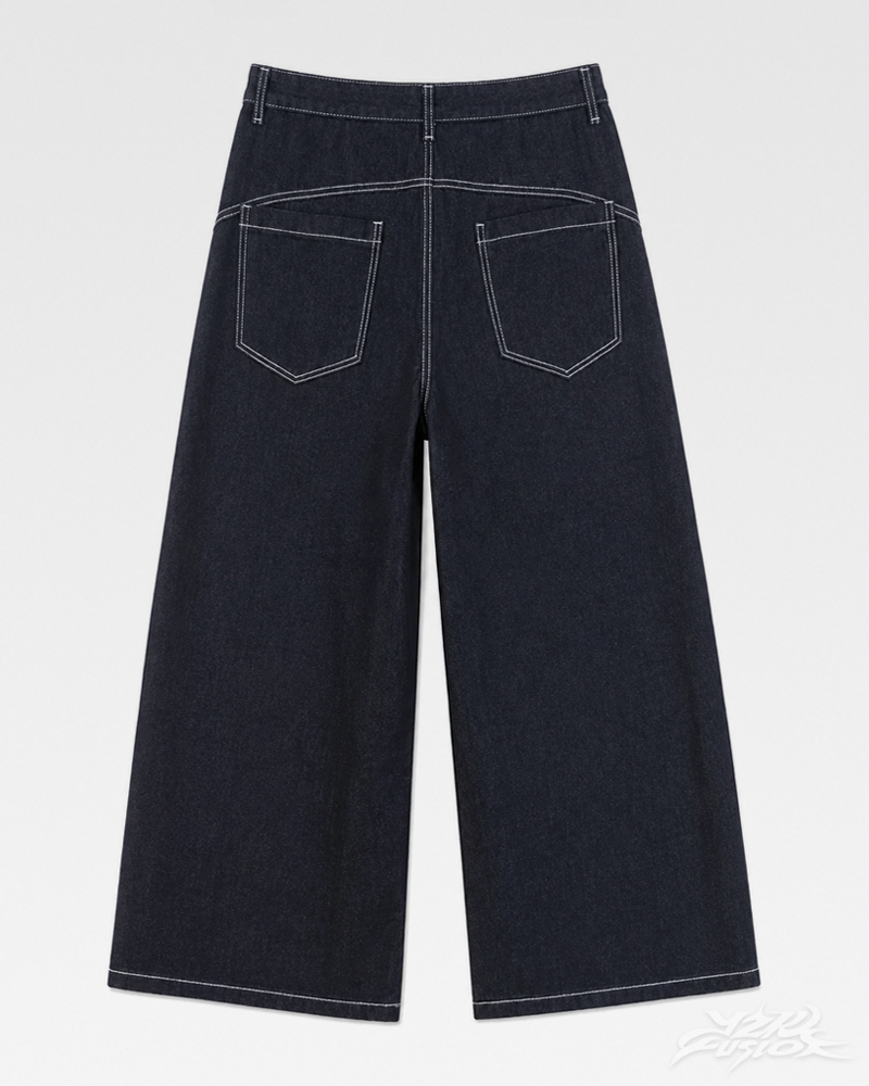 OFFSEAL Black Barrel Jeans