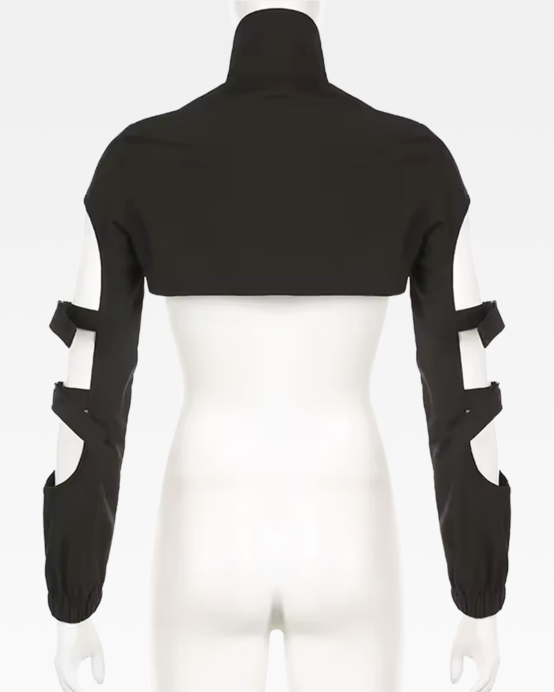 OFFSEAL Y2K Black Bolero Jacket