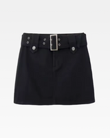 OFFSEAL Black Denim Skort