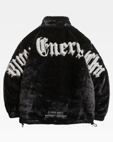 OFFSEAL Y2K Black Faux Fur Jacket
