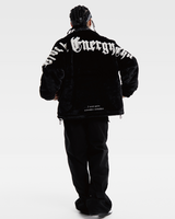 OFFSEAL Y2K Black Faux Fur Jacket