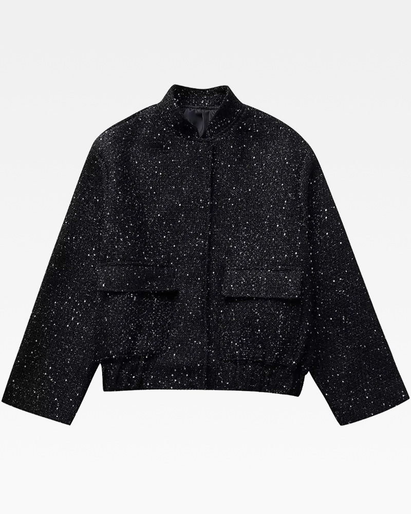 OFFSEAL Black Glitter Jacket