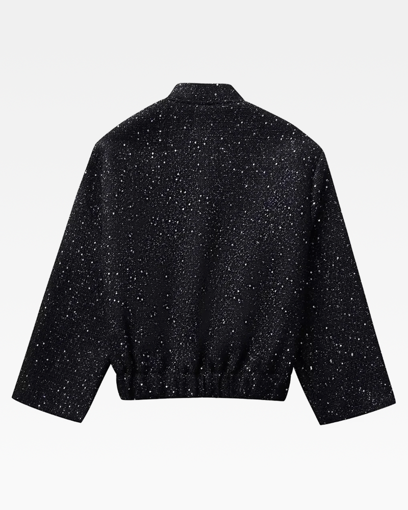 OFFSEAL Black Glitter Jacket
