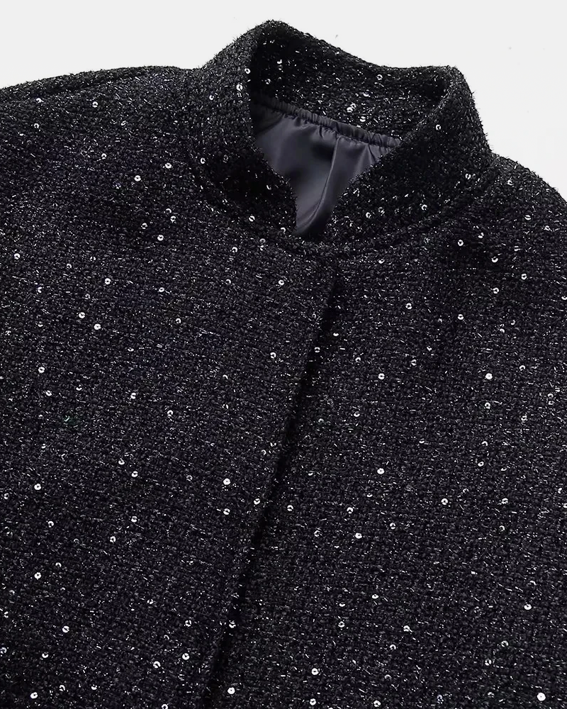 OFFSEAL Black Glitter Jacket