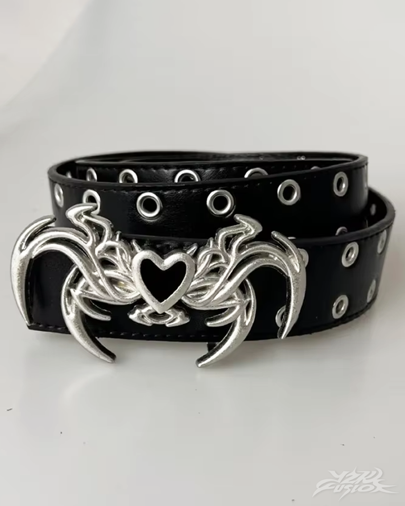 OFFSEAL Black Goth Belt