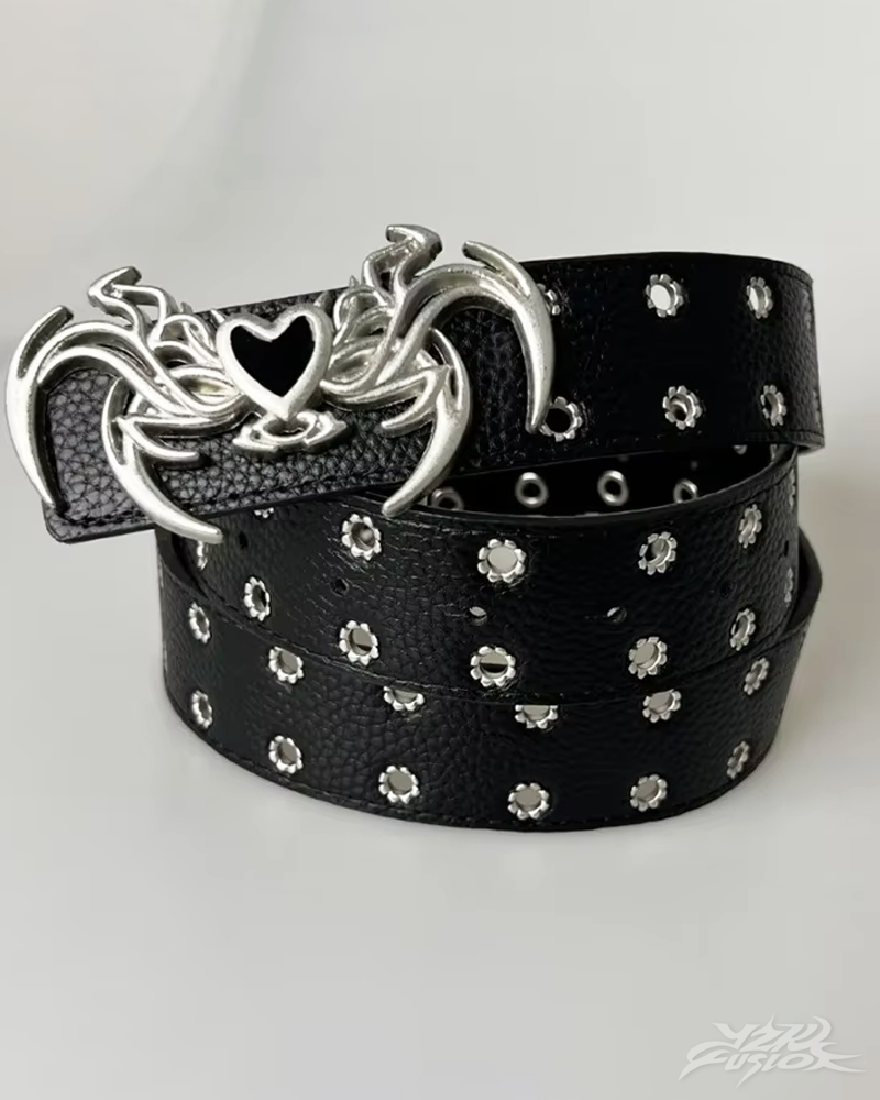 OFFSEAL Black Goth Belt