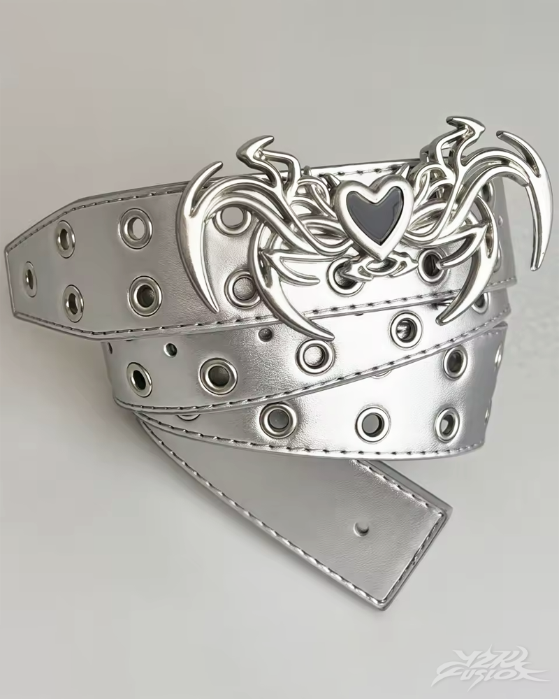 OFFSEAL Black Goth Belt