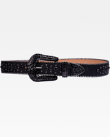 OFFSEAL Black Rhinestone Belt