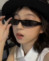 OFFSEAL Black Wrap Around Sunglasses