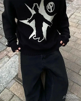 OFFSEAL Y2K Black Sweater