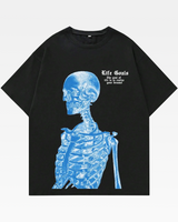 OFFSEAL Blue Skeleton Shirt
