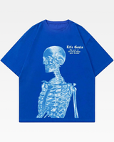 OFFSEAL Blue Skeleton Shirt