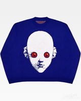 OFFSEAL Y2K Blue Sweater