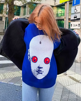 OFFSEAL Y2K Blue Sweater