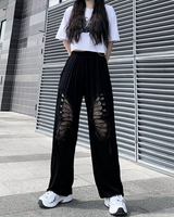 OFFSEAL Butterfly Cut Out Pants