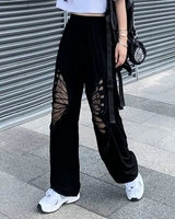 OFFSEAL Butterfly Cut Out Pants