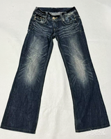 OFFSEAL Butterfly Embroidered Jeans