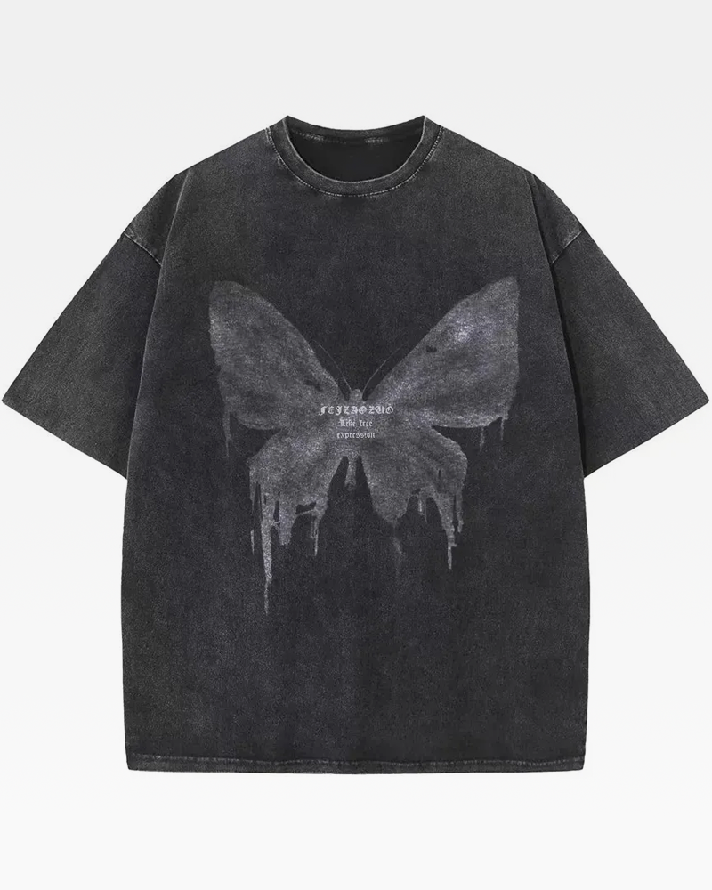OFFSEAL Butterfly Oversized Shirt