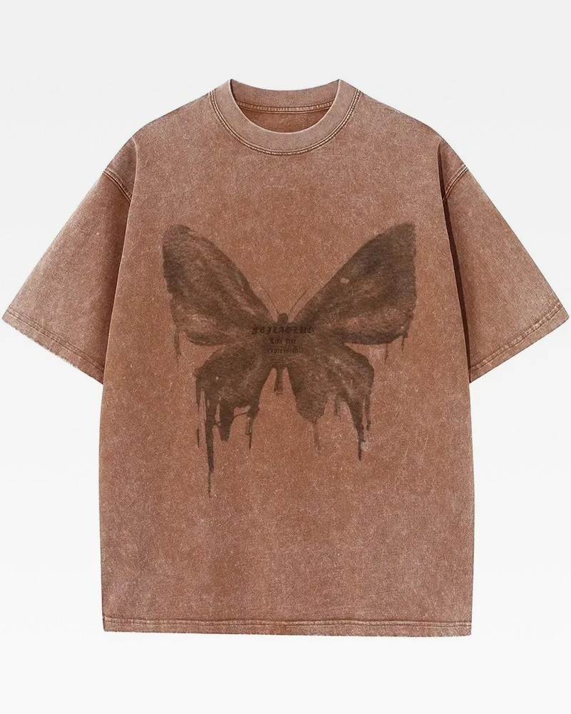 OFFSEAL Butterfly Oversized Shirt