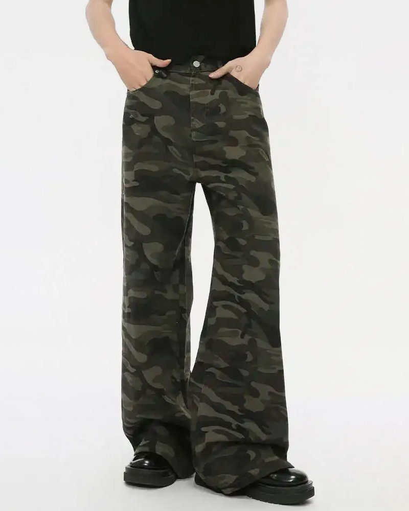 OFFSEAL Y2K Camo Baggy Pants
