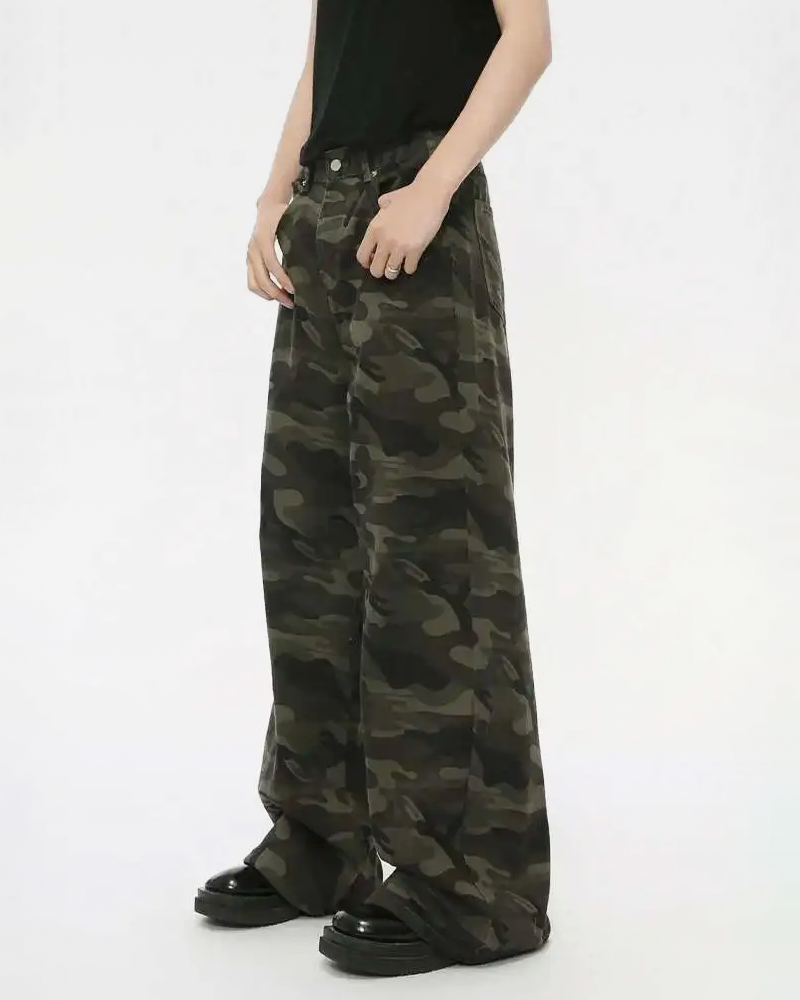 OFFSEAL Y2K Camo Baggy Pants