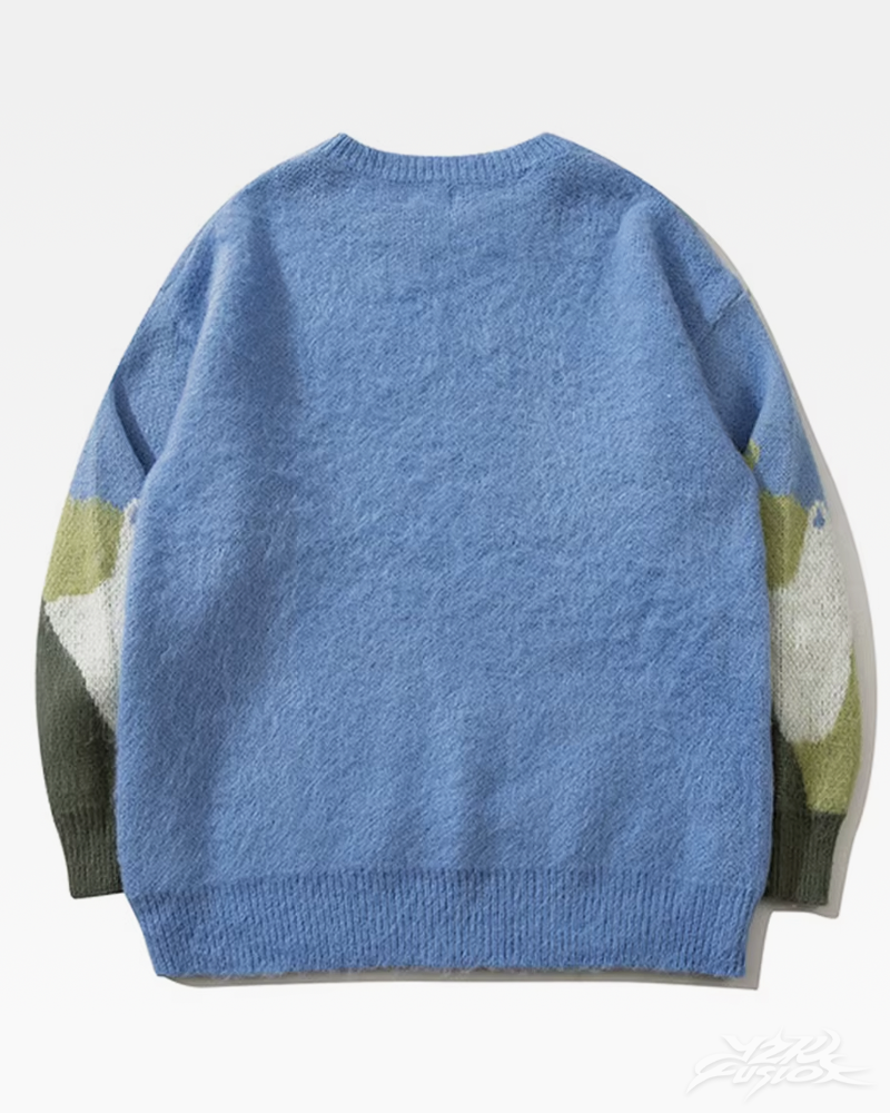 OFFSEAL Cat Knit Sweater