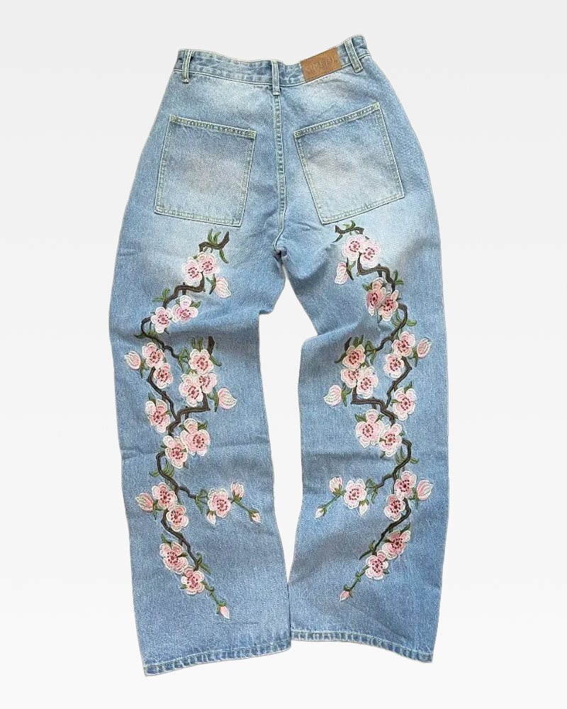 OFFSEAL Cherry Blossom Jeans