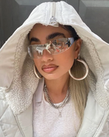 OFFSEAL Y2K Clear Sunglasses