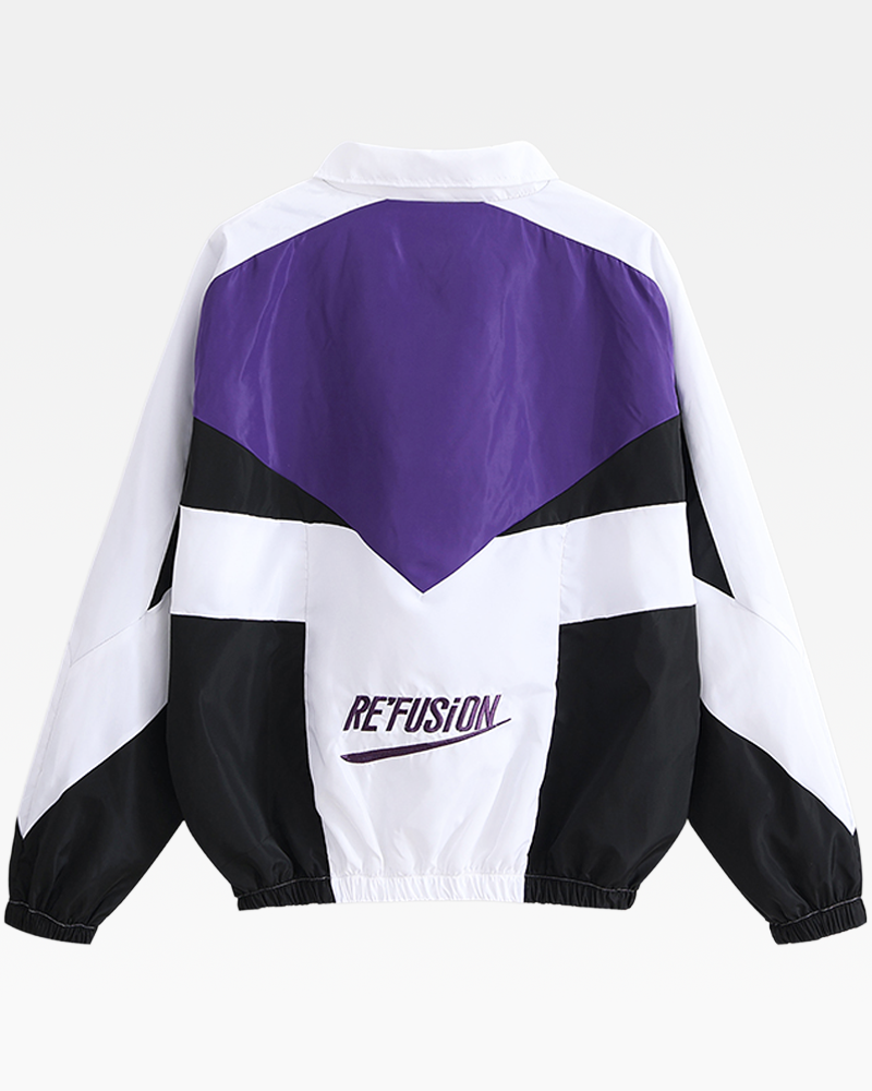 OFFSEAL Y2K Color Block Track Jacket