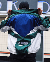 OFFSEAL Y2K Color Block Track Jacket