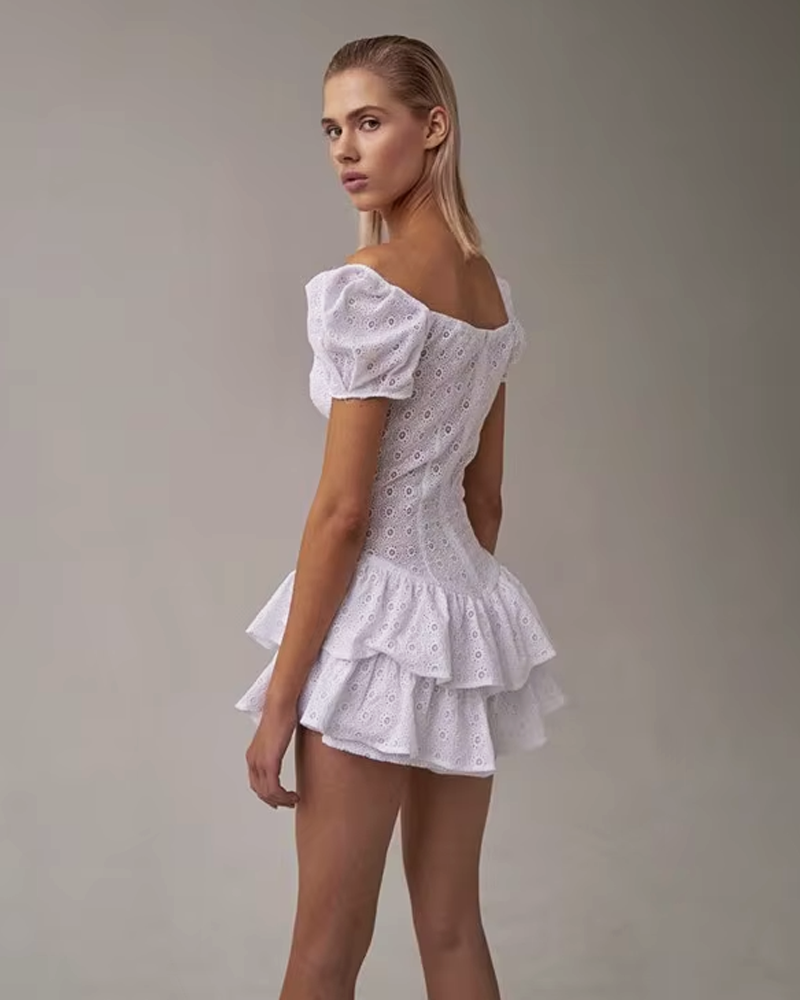 OFFSEAL Corset Ruffled Mini Dress