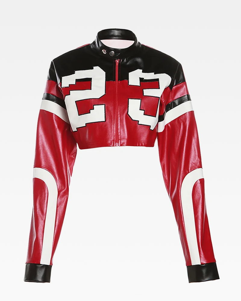 OFFSEAL Cropped Racing Jacket