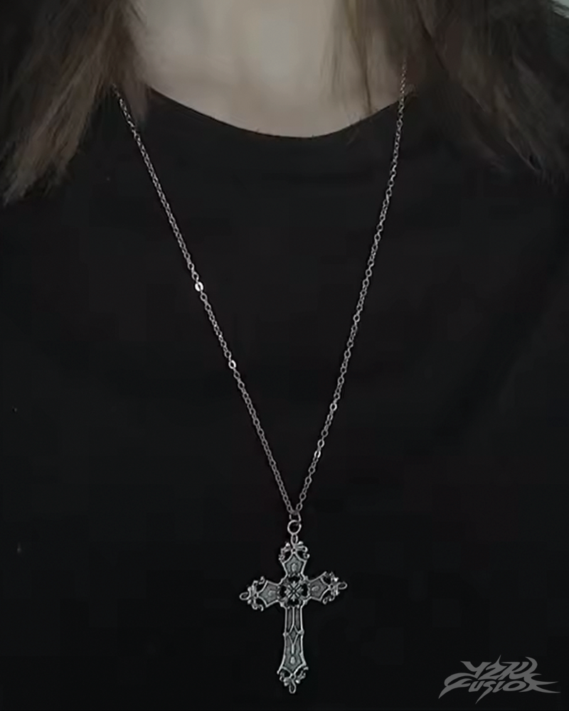OFFSEAL Y2K Cross Necklace