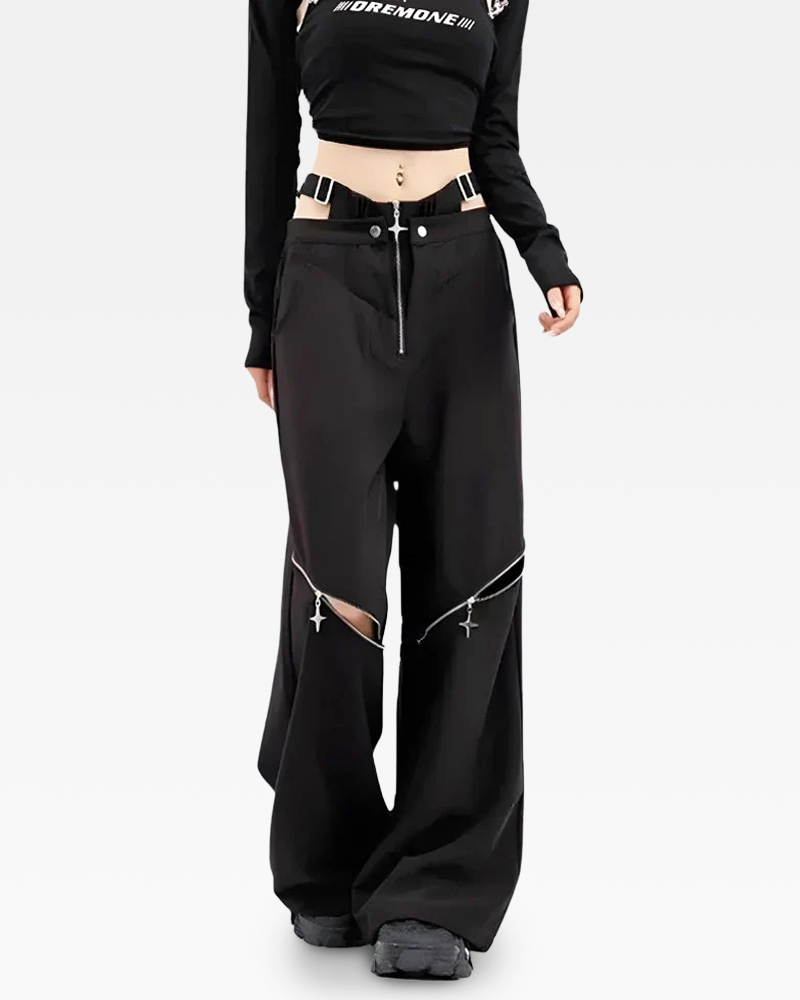 OFFSEAL Y2K Cut Out Pants