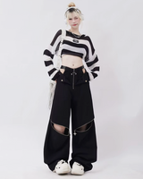 OFFSEAL Y2K Cut Out Pants
