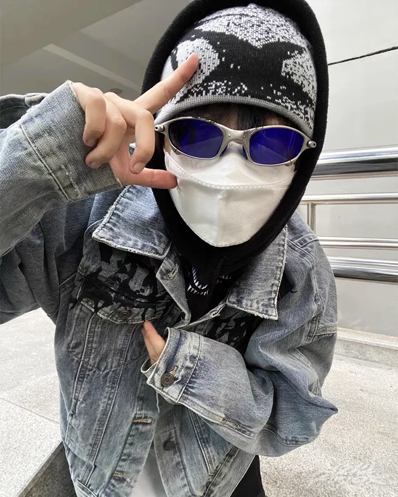 OFFSEAL Y2K Cyber Beanie
